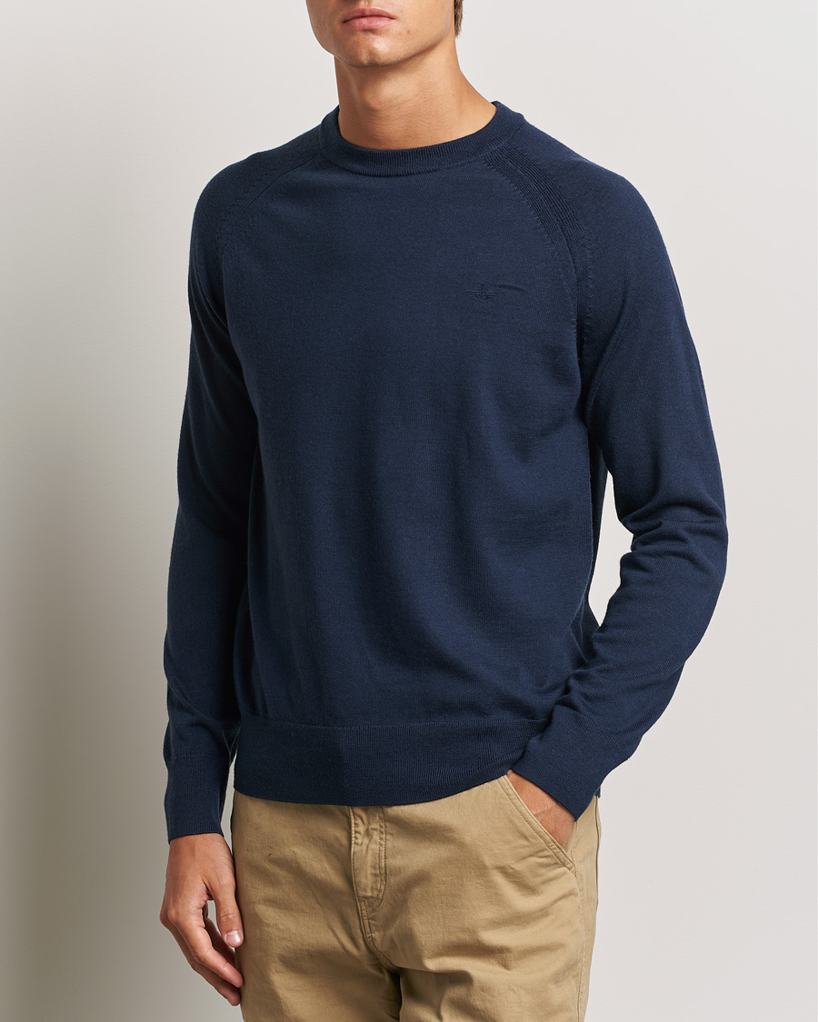 Hombres |  | Dockers | Washable Merino Crewneck Navy Blazer