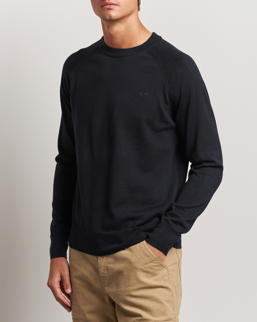 Hombres |  | Dockers | Washable Merino Crewneck Black