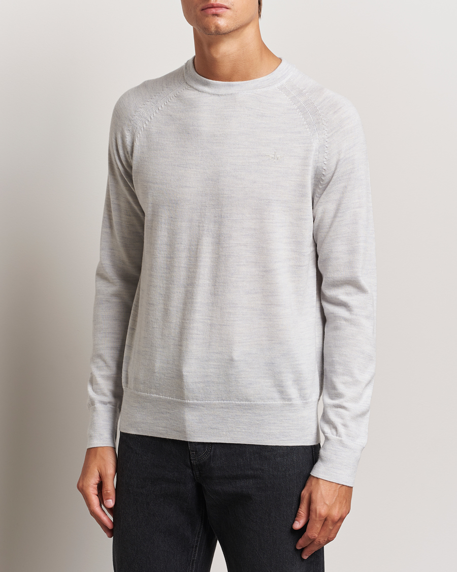 Hombres |  | Dockers | Washable Merino Crewneck Light Grey