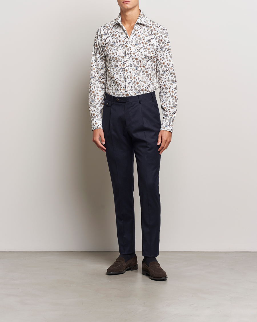 Hombres |  | Eton | Slim Fit Signature Twill Printed Shirt Multi