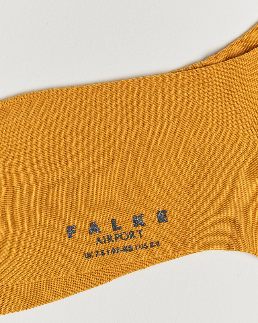 Hombres |  | Falke | Airport Socks Amber Yellow