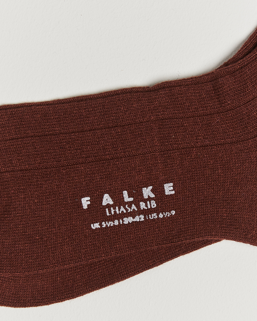 Hombres |  | Falke | Lhasa Cashmere Socks Cinnamon Brown