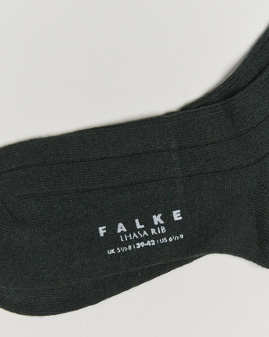 Hombres |  | Falke | Lhasa Cashmere Socks Forest Green