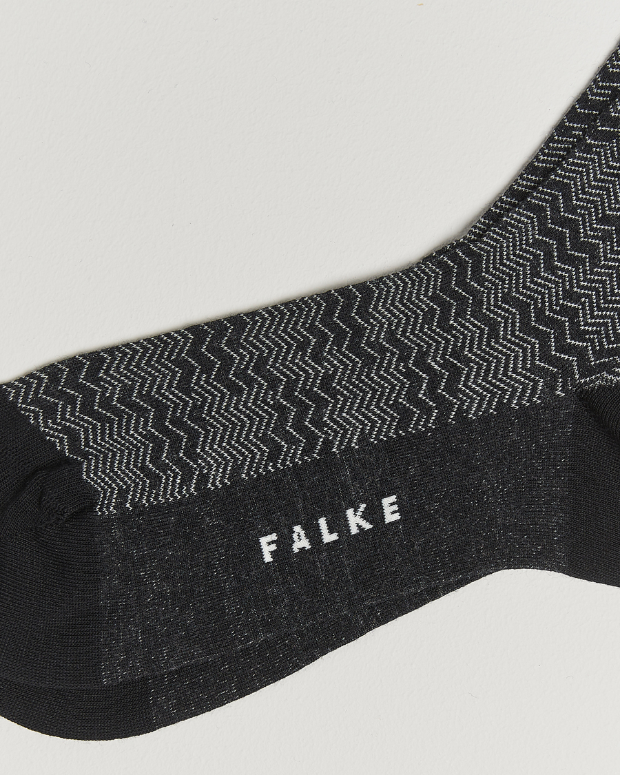 Hombres |  | Falke | Mighty Nest Wool/Cotton Socks Black