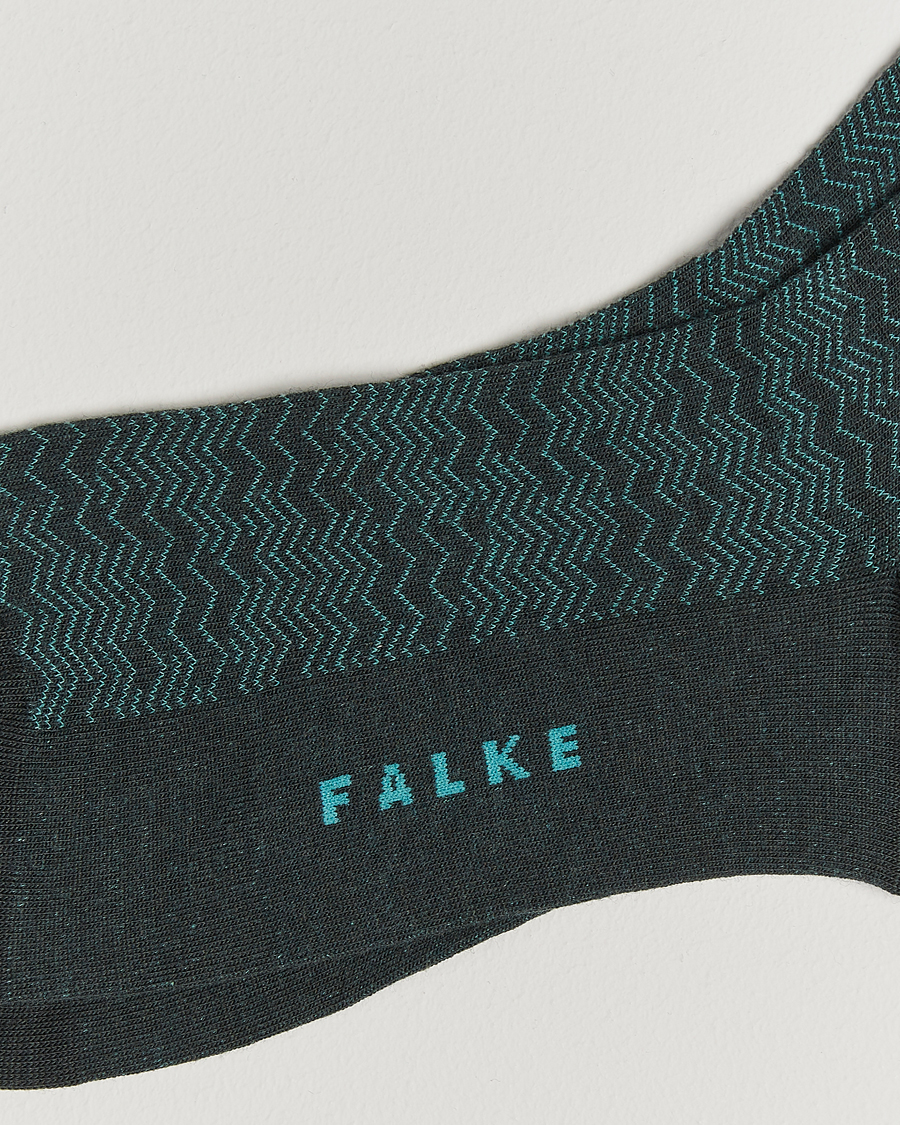 Hombres |  | Falke | Mighty Nest Wool/Cotton Socks Forest Green