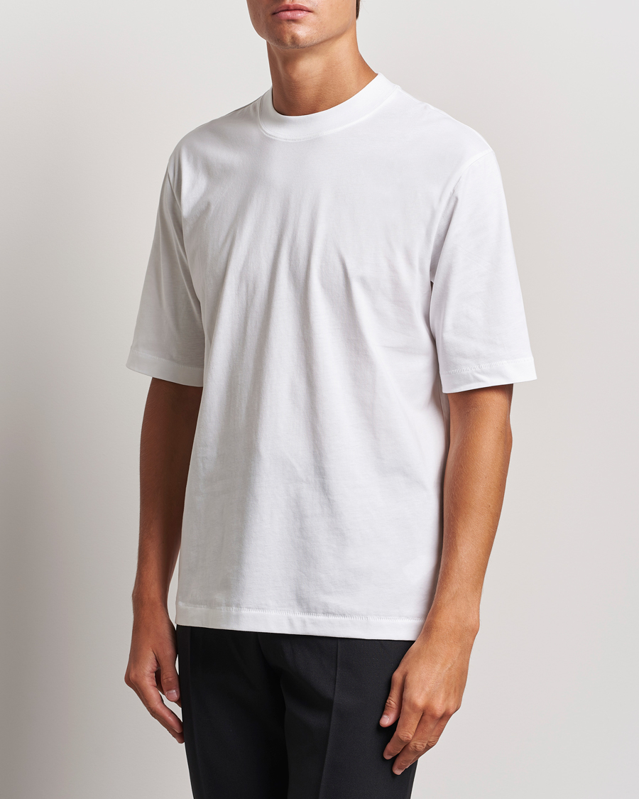 Hombres |  | Filippa K | Mock Neck T-Shirt White