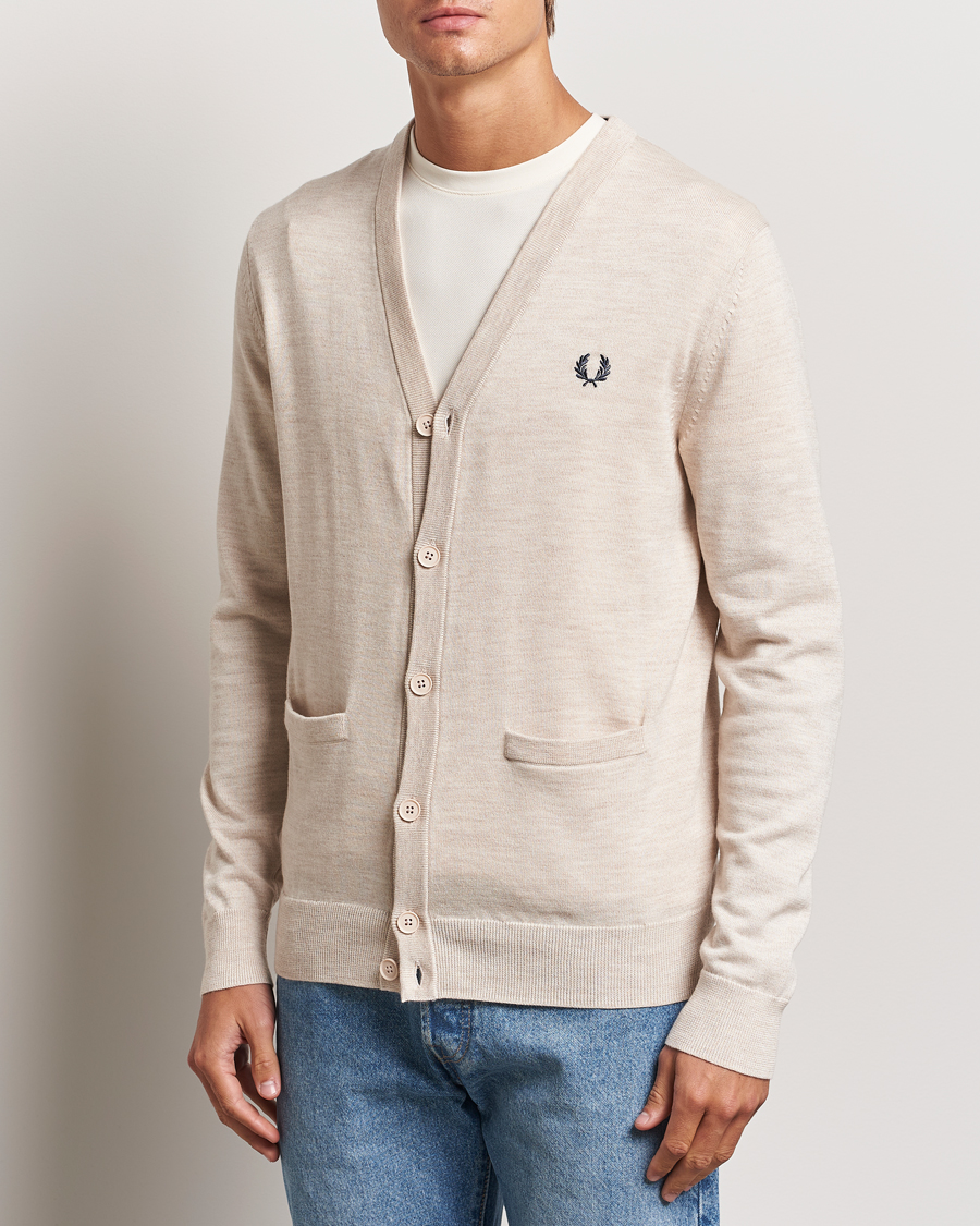 Hombres | Departamentos | Fred Perry | Knitted Cardigan Porriged Marl