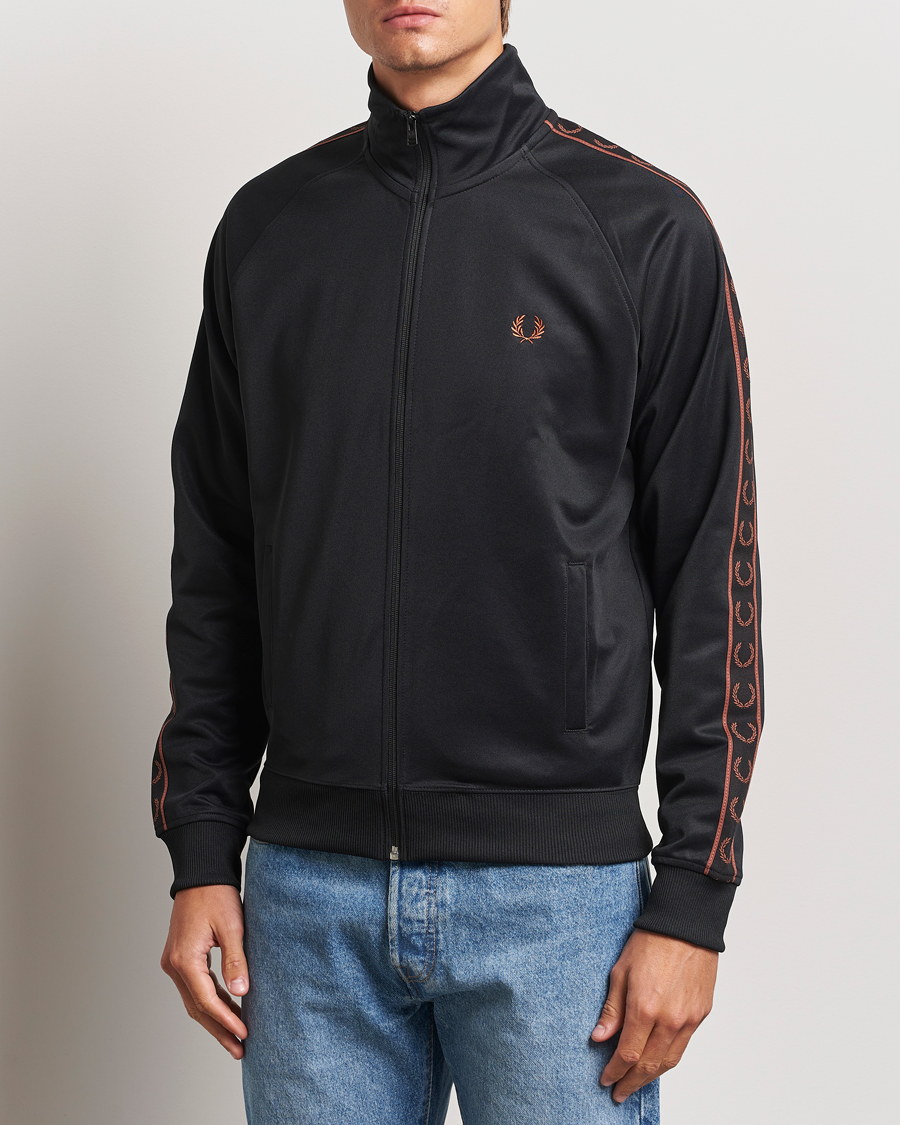 Hombres | Departamentos | Fred Perry | Taped Track Jacket Black