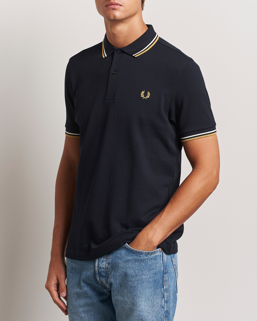 Hombres | Polos | Fred Perry | Twin Tipped Shirt Navy