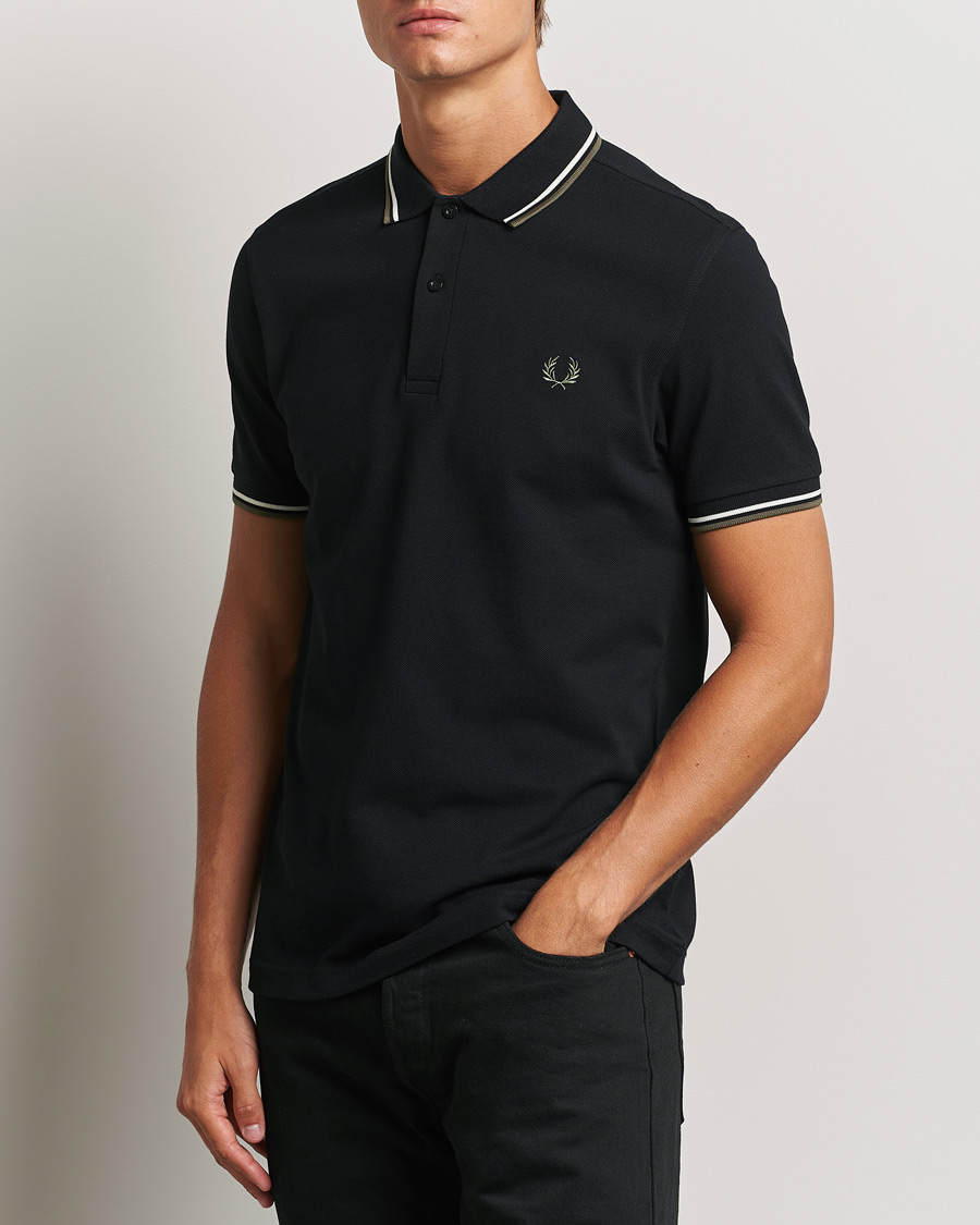 Hombres | Polos | Fred Perry | Twin Tipped Shirt Black