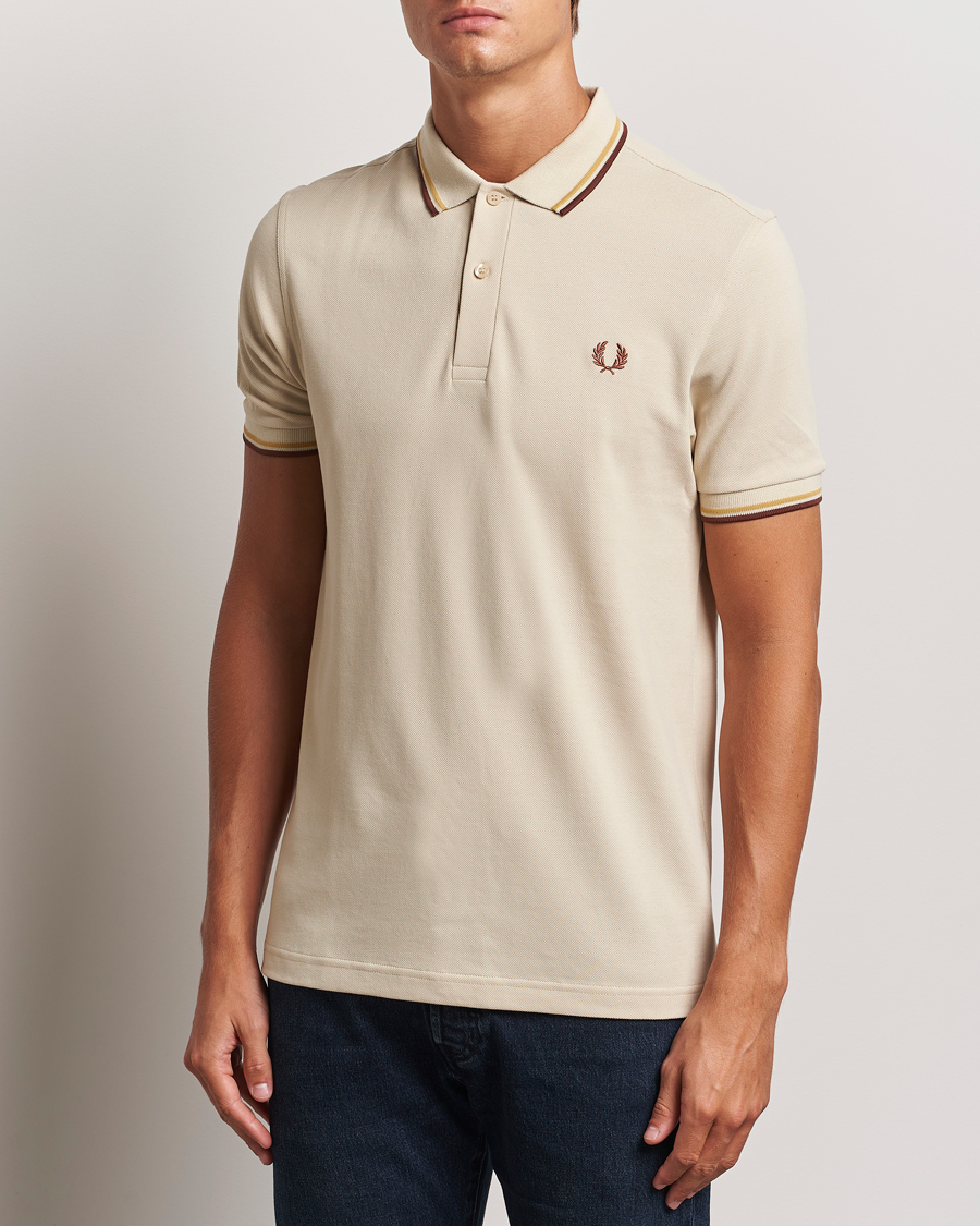 Hombres |  | Fred Perry | Twin Tipped Shirt Oatmeal