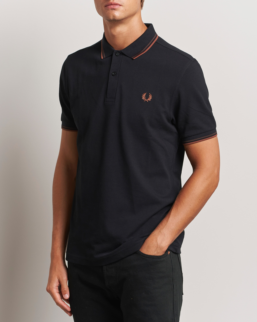 Hombres |  | Fred Perry | Twin Tipped Shirt Black