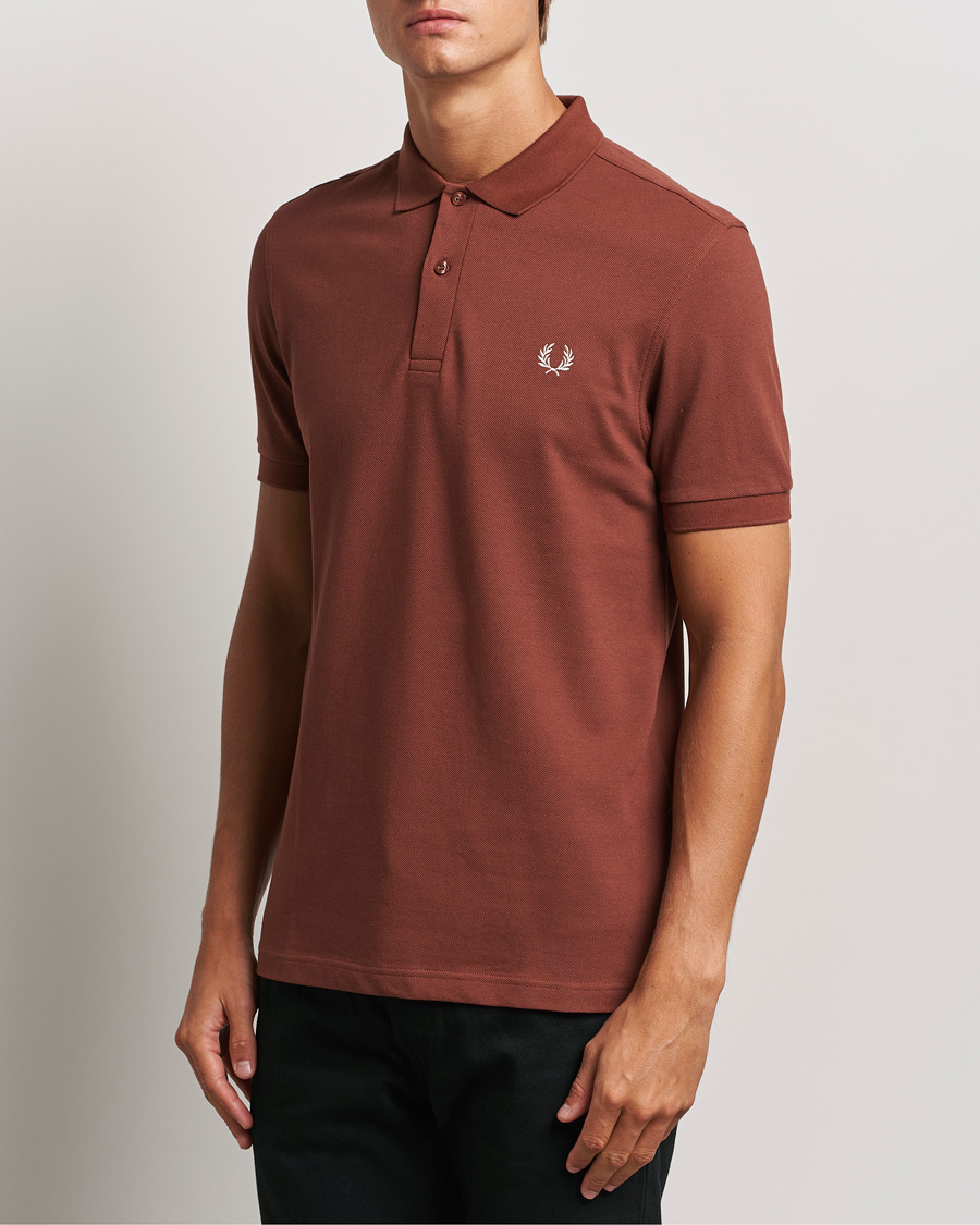 Hombres |  | Fred Perry | Plain Polo Shirt Whiskey Brown