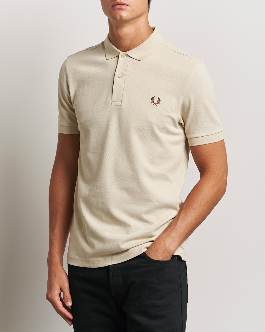 Hombres |  | Fred Perry | Plain Polo Shirt Oatmeal