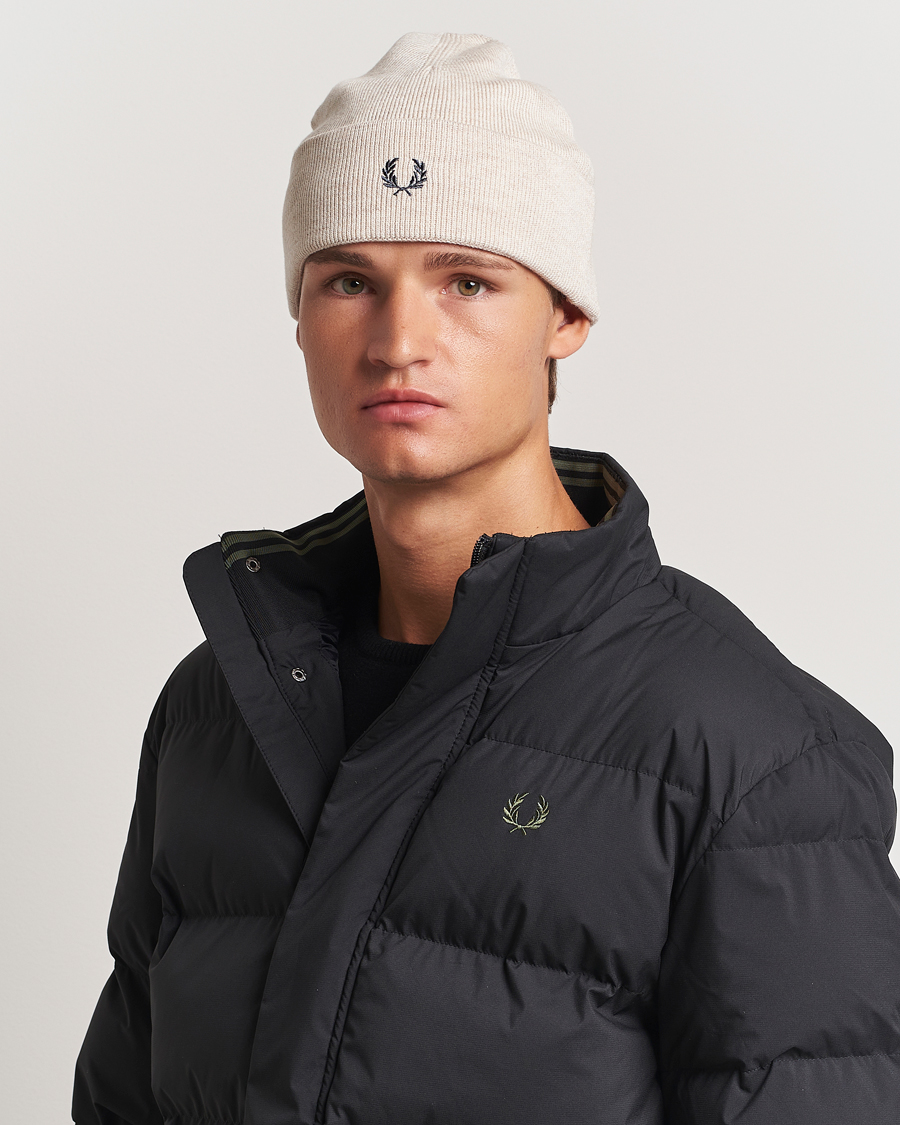 Hombres |  | Fred Perry | Merino Wool Beanie Porriged Marl