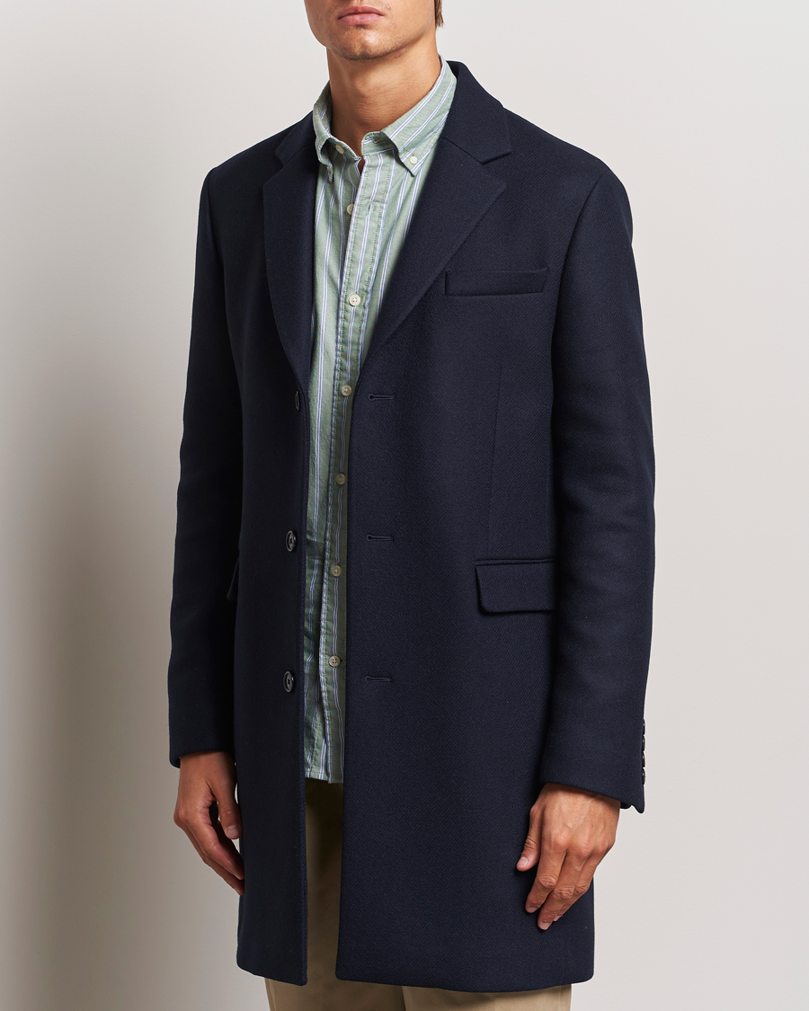 Hombres |  | GANT | Classic Wool Coat Night Blue