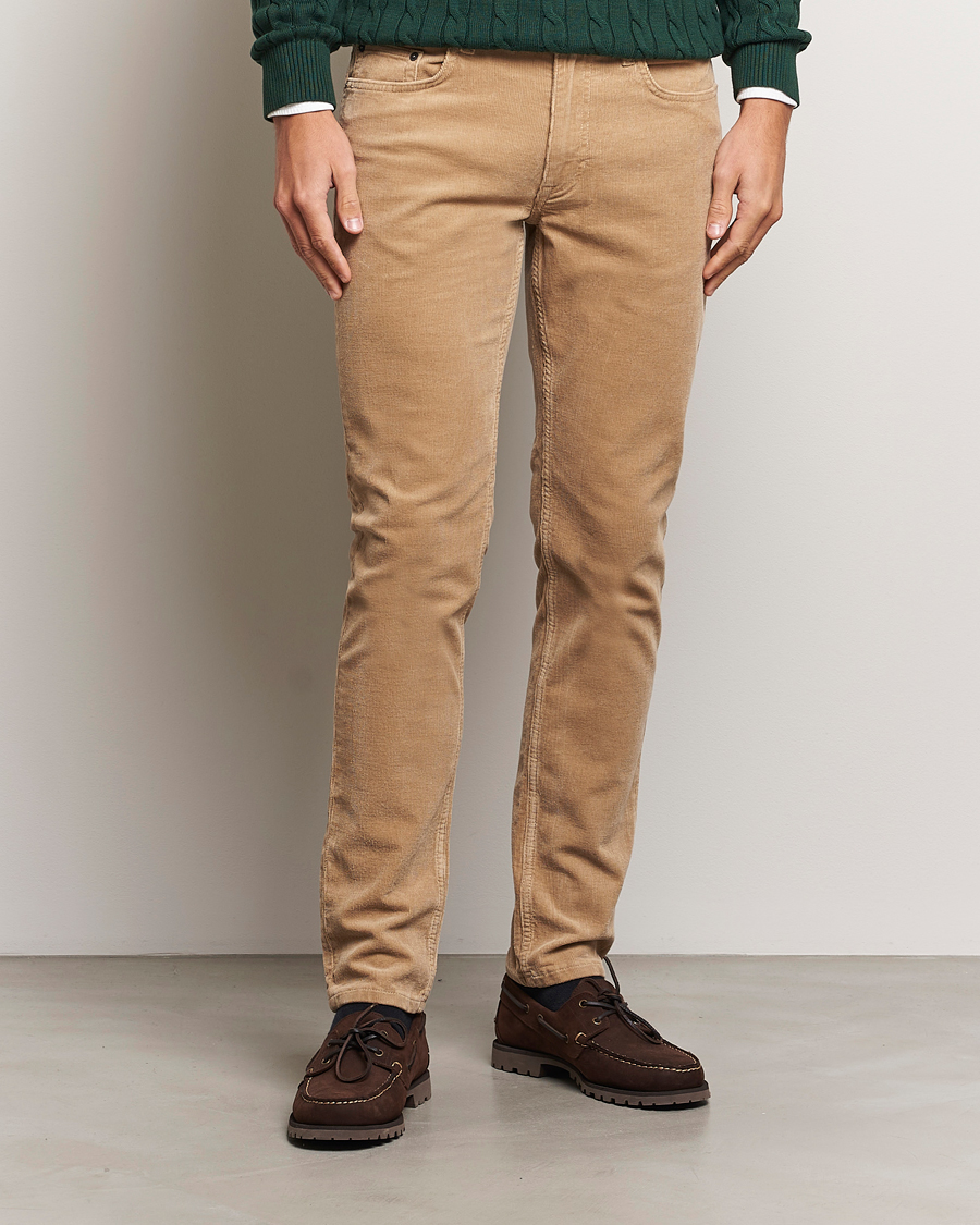 Hombres |  | GANT | Cord 5-Pocket Jeans Dark Khaki