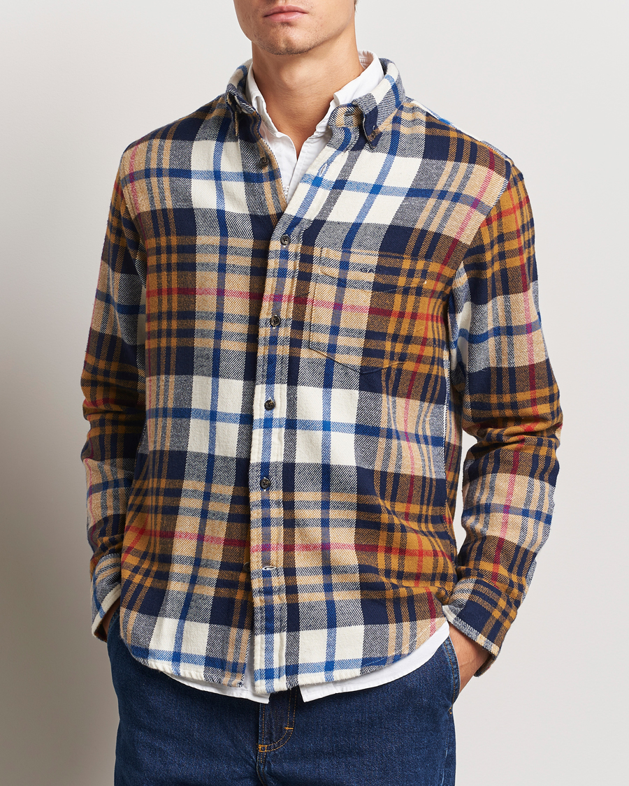 Hombres |  | GANT | Twill Checked Shirt Beige