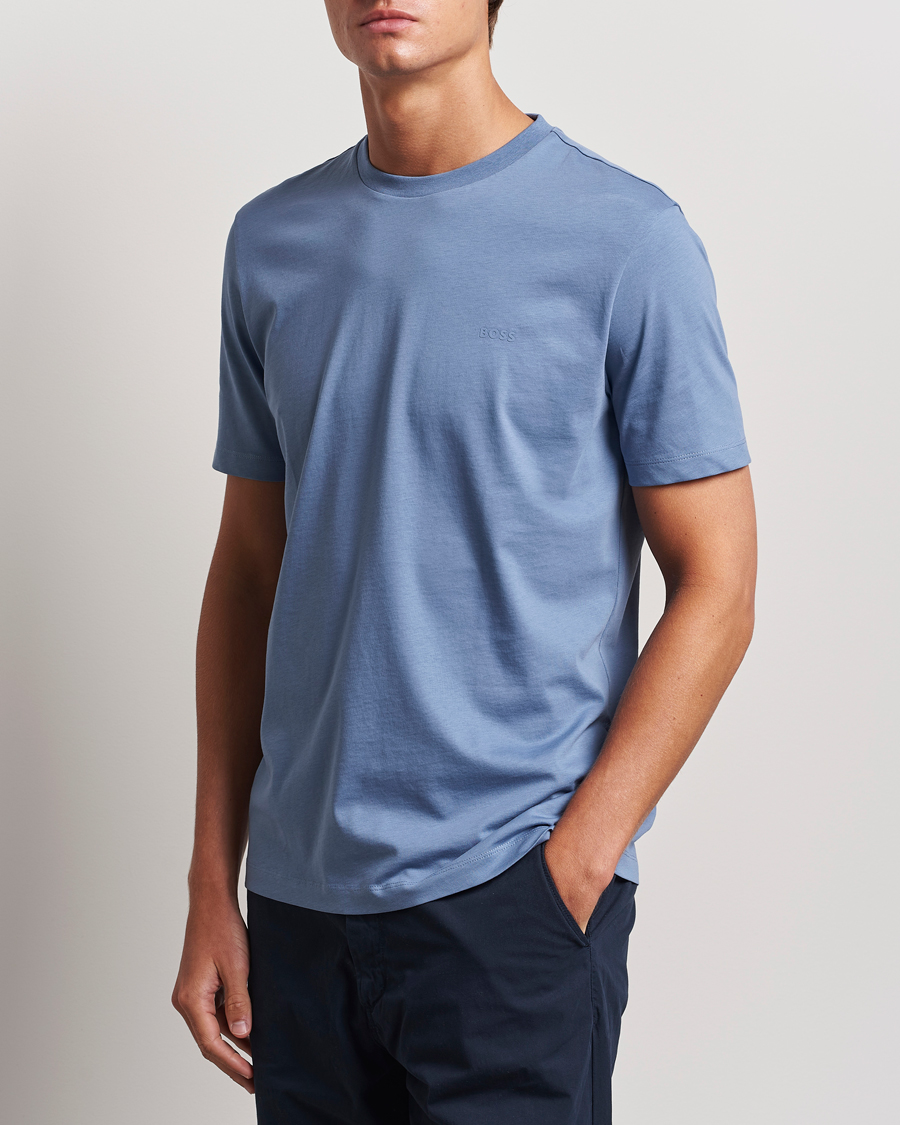 Hombres |  | BOSS BLACK | Thompson T-Shirt Open Blue