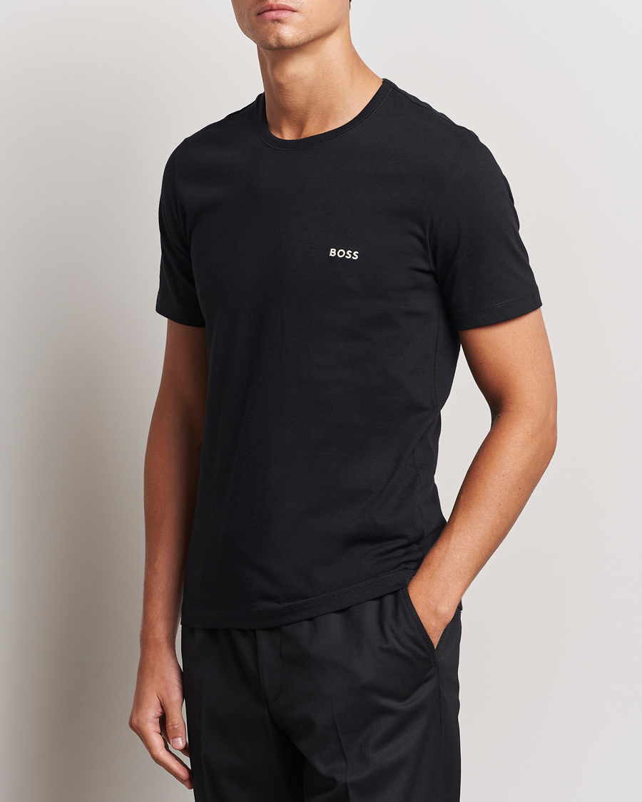 Hombres | Camisetas | BOSS BLACK | 3-Pack Crew Neck T-Shirt White/Grey/Black