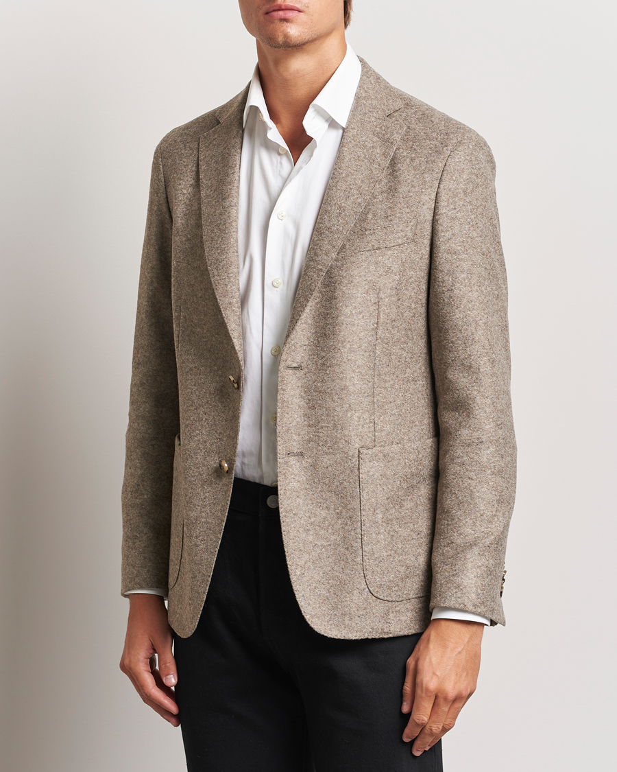 Hombres | Business & Beyond - Formal | BOSS BLACK | Hanry Jersey Structured Blazer Medium Beige