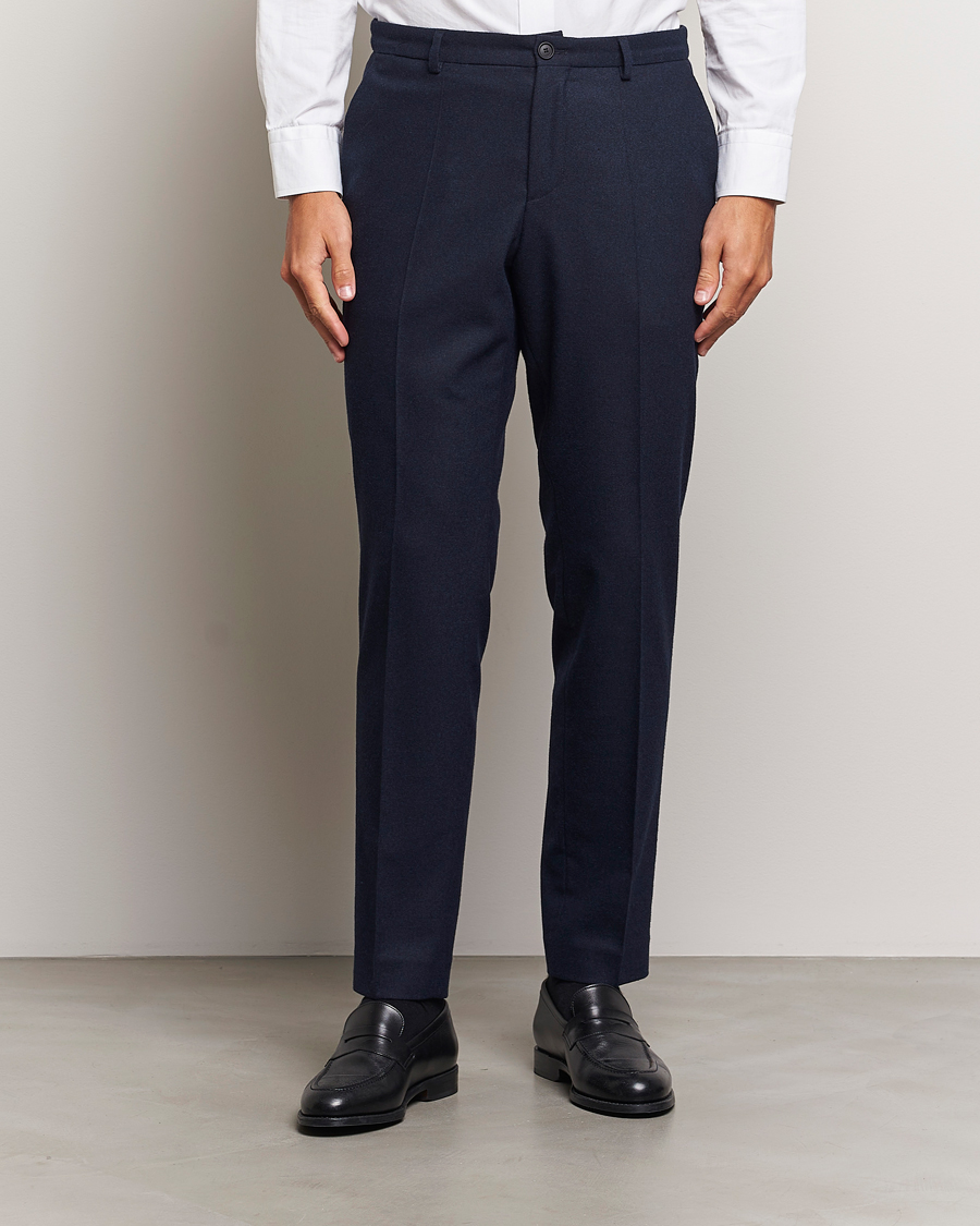 Hombres |  | BOSS BLACK | Genius Wool Tech Trousers Dark Blue