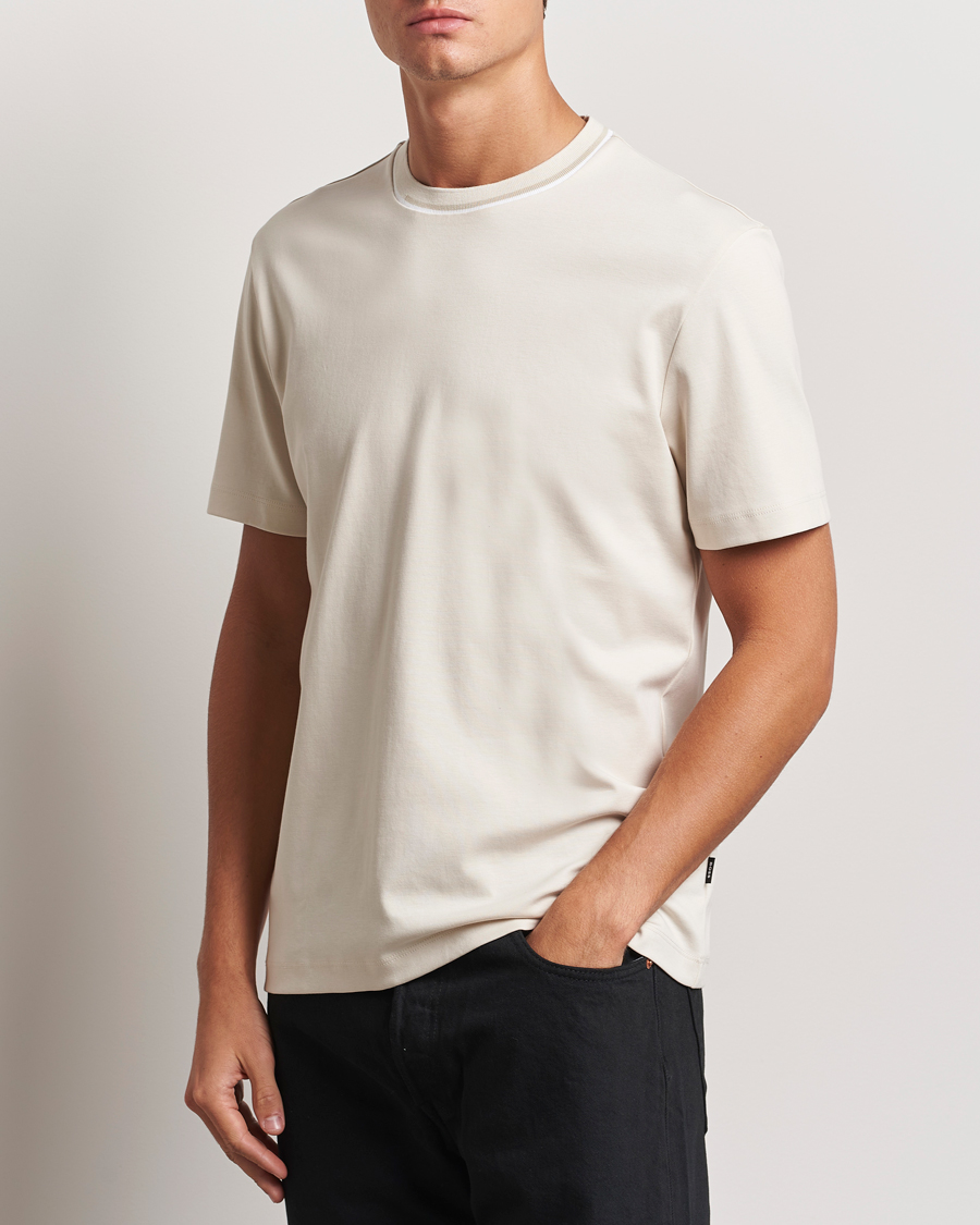 Hombres | Camisetas | BOSS BLACK | Thompson Crew Neck T-Shirt Open White