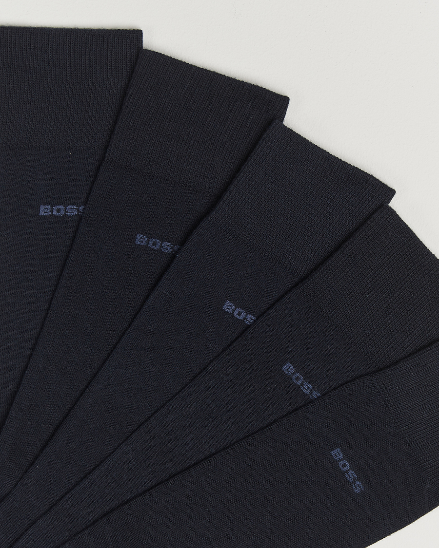 Hombres |  | BOSS BLACK | 5-Pack RS Uni Socks Dark Blue