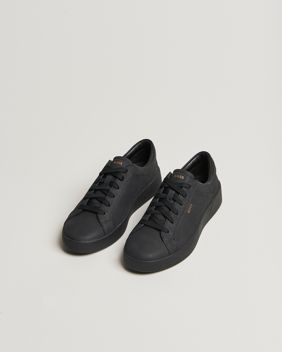 Hombres | Zapatillas | BOSS BLACK | Belwar Leather Sneaker Black