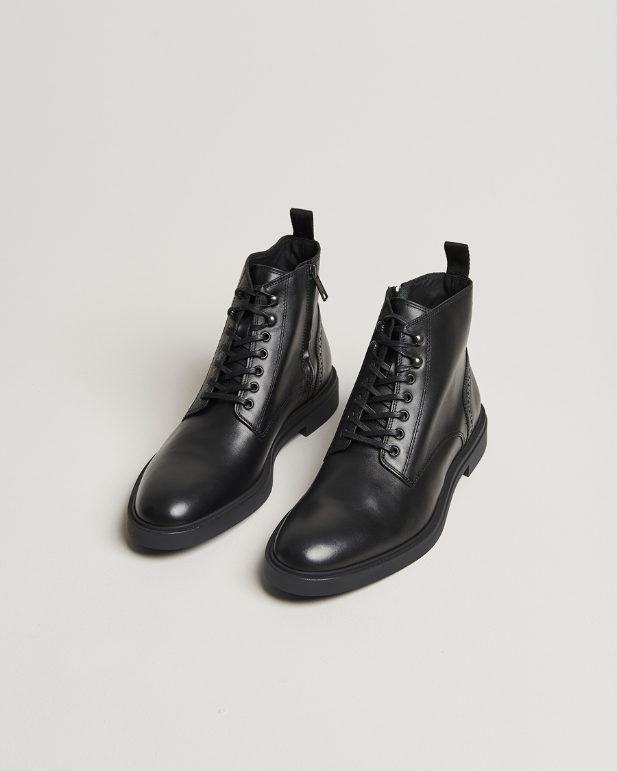 Hombres |  | BOSS BLACK | Calev Leather Boot Black