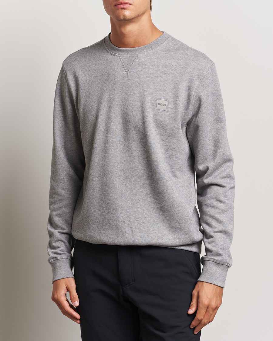 Hombres | Sudaderas grises | BOSS ORANGE | Westart Logo Sweatshirt Light Grey