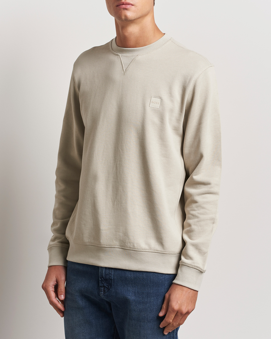 Hombres |  | BOSS ORANGE | Westart Logo Sweatshirt Light Beige