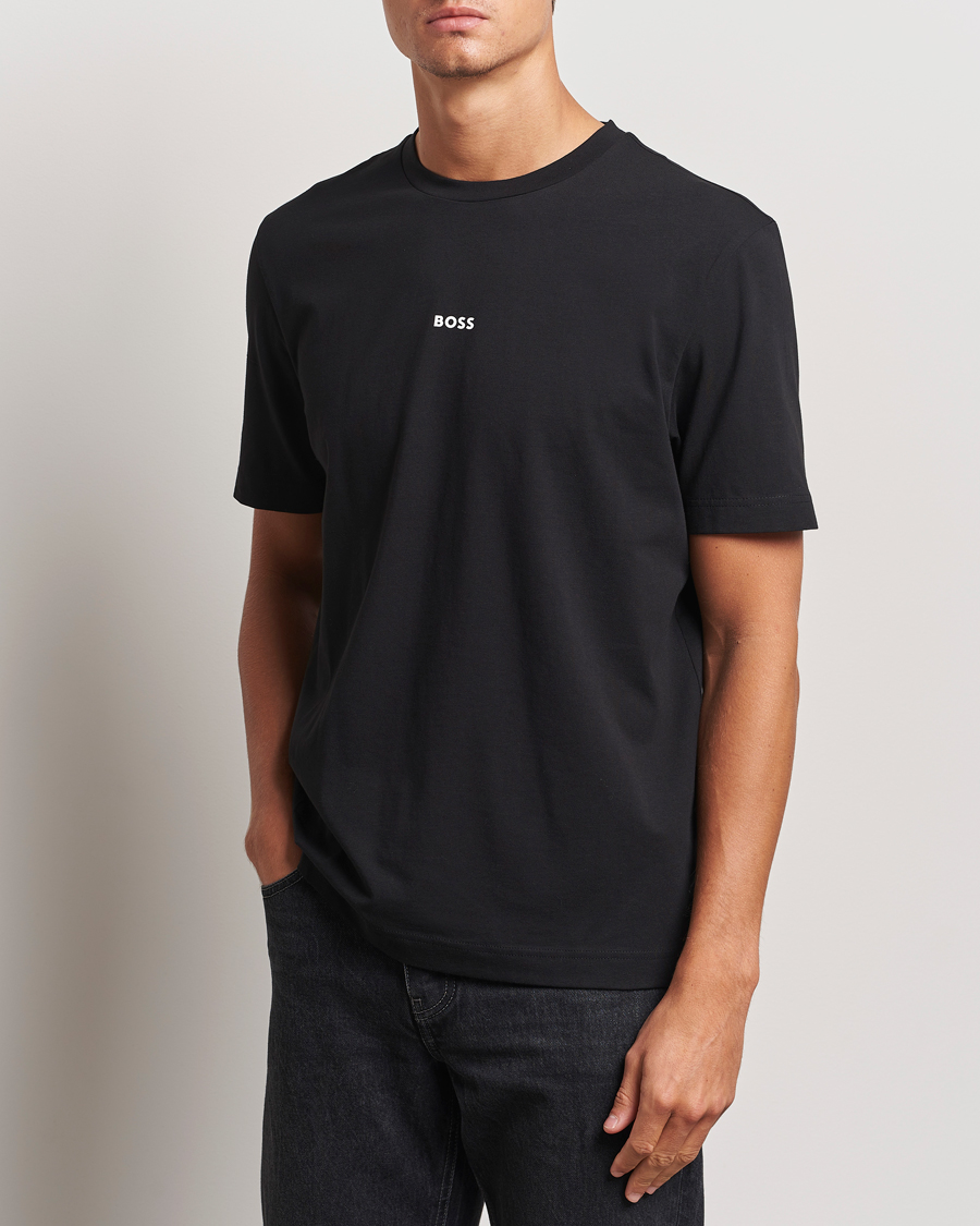 Hombres |  | BOSS ORANGE | Tchup Logo Crew Neck T-Shirt Black