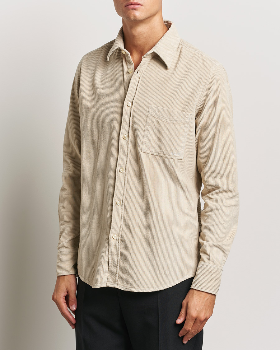 Hombres |  | BOSS ORANGE | Relegant Corduroy Shirt Light Beige