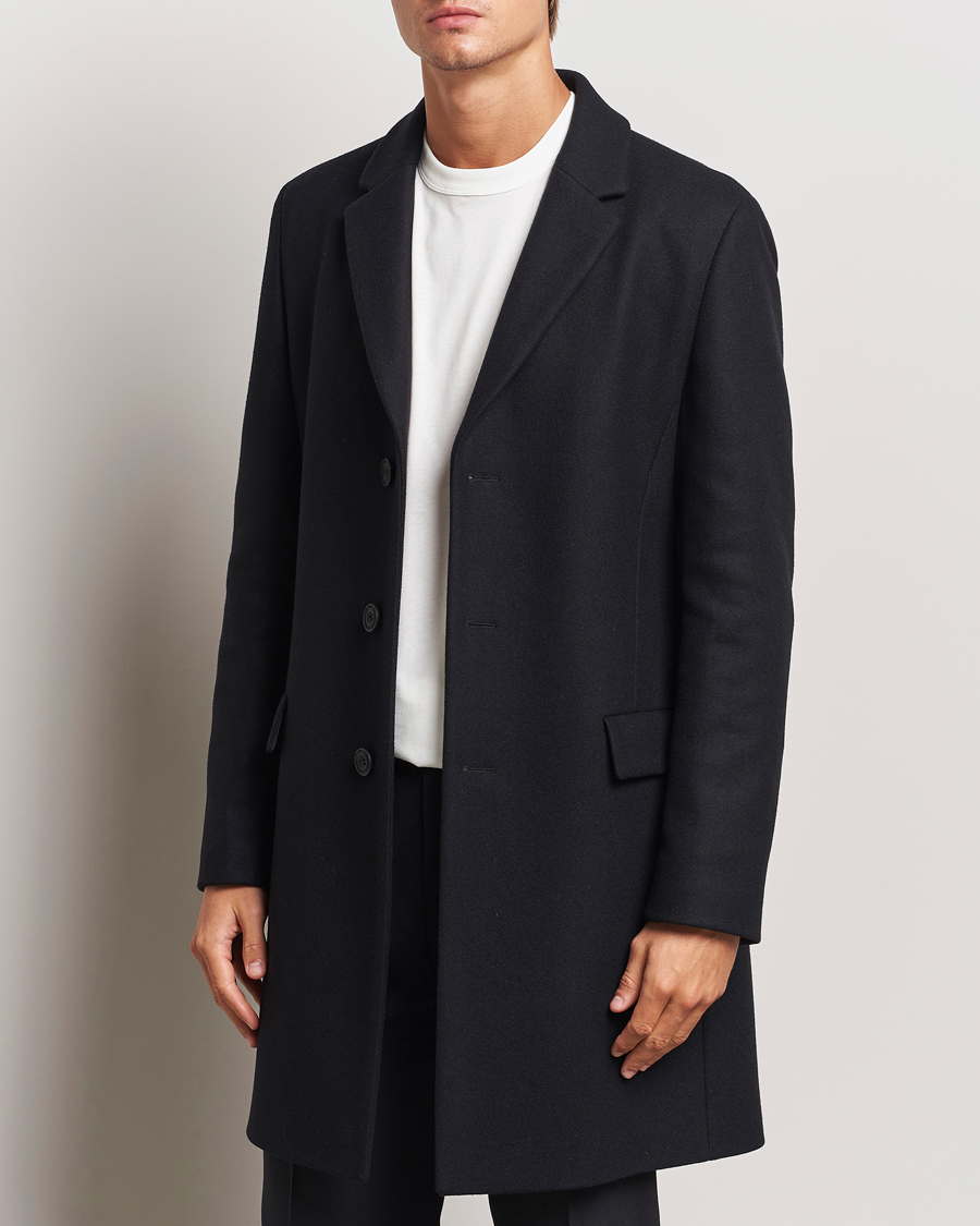 Hombres |  | HUGO | Migor Wool Coat Black