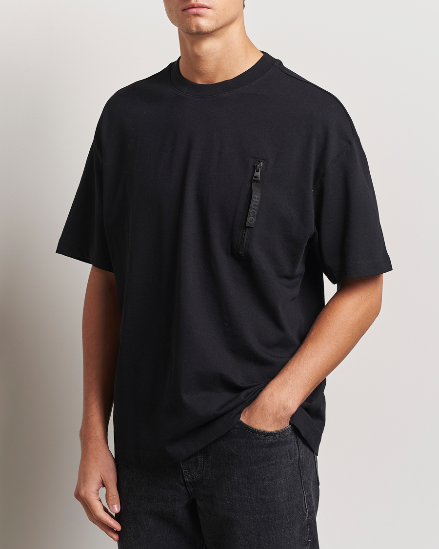 Hombres |  | HUGO | Dibtechti Crew Neck T-Shirt Black