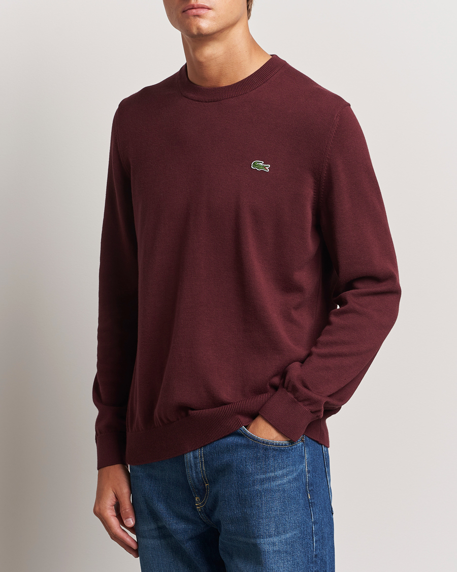 Hombres | Jerseys de punto | Lacoste | Cotton Knitted Sweater Espresso