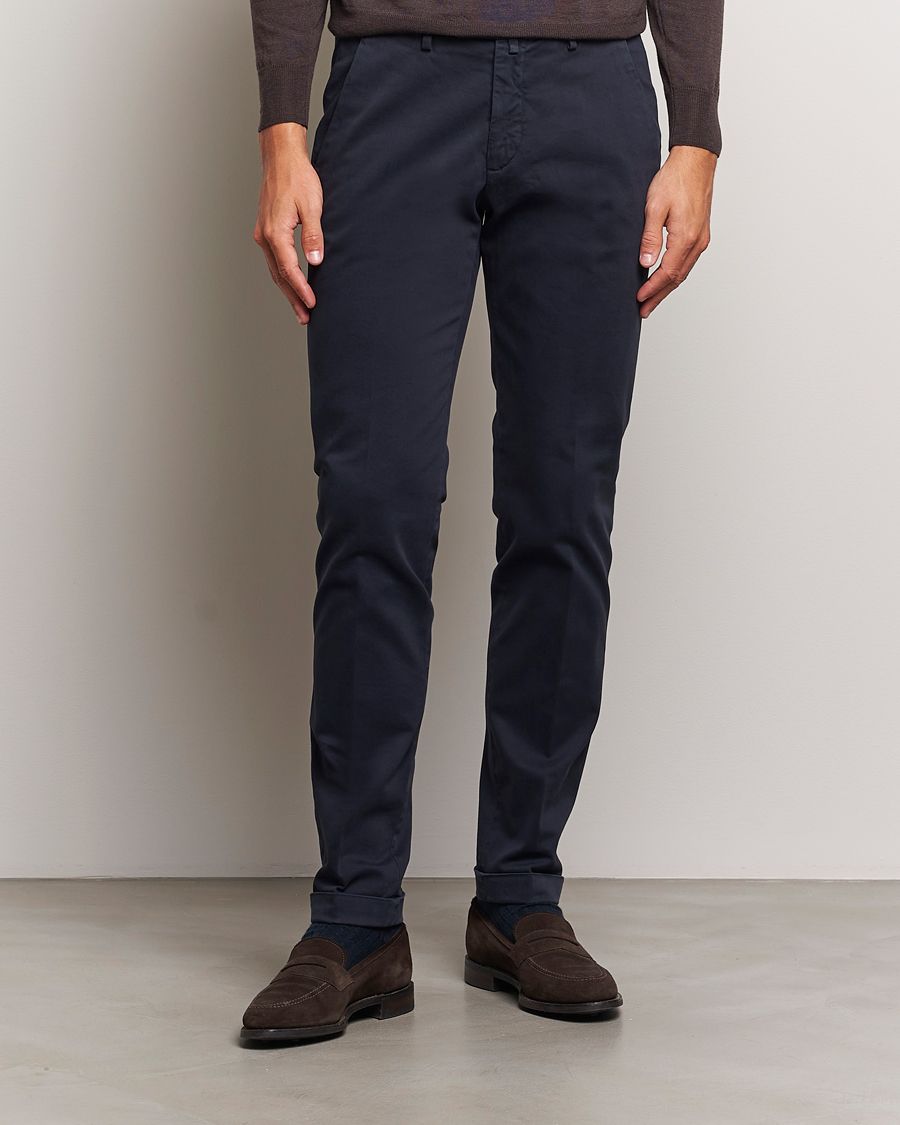 Hombres |  | Briglia 1949 | Slim Fit Cotton Stretch Chino Navy