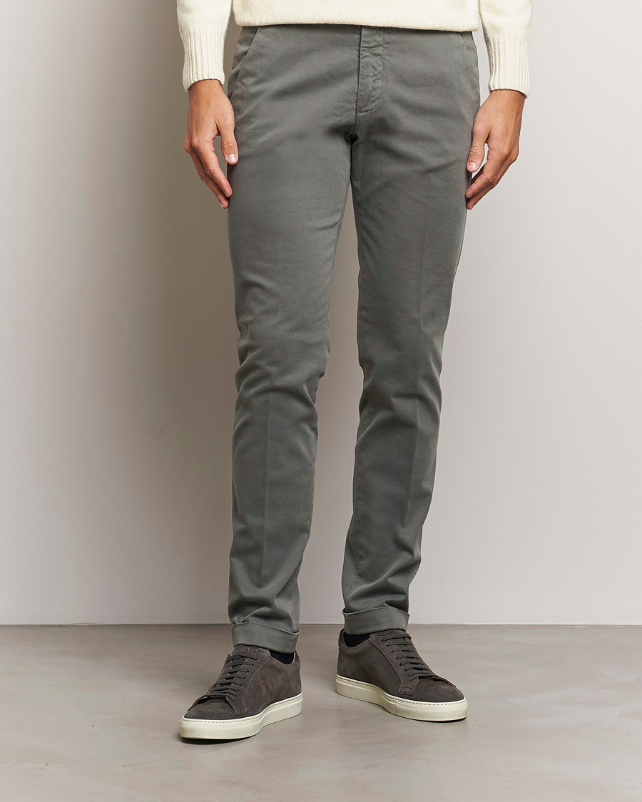 Hombres | Briglia 1949 | Briglia 1949 | Slim Fit Cotton Stretch Chino Grey