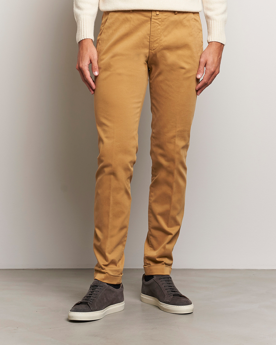 Hombres |  | Briglia 1949 | Slim Fit Cotton Stretch Chino Camel