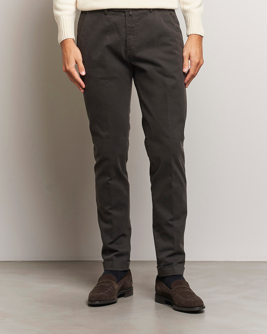 Hombres |  | Briglia 1949 | Slim Fit Cotton Stretch Chino Dark Brown