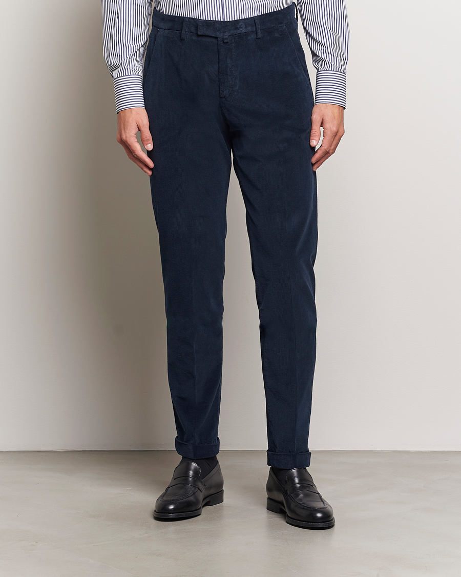 Hombres |  | Briglia 1949 | Slim Fit Corduroy Trousers Navy