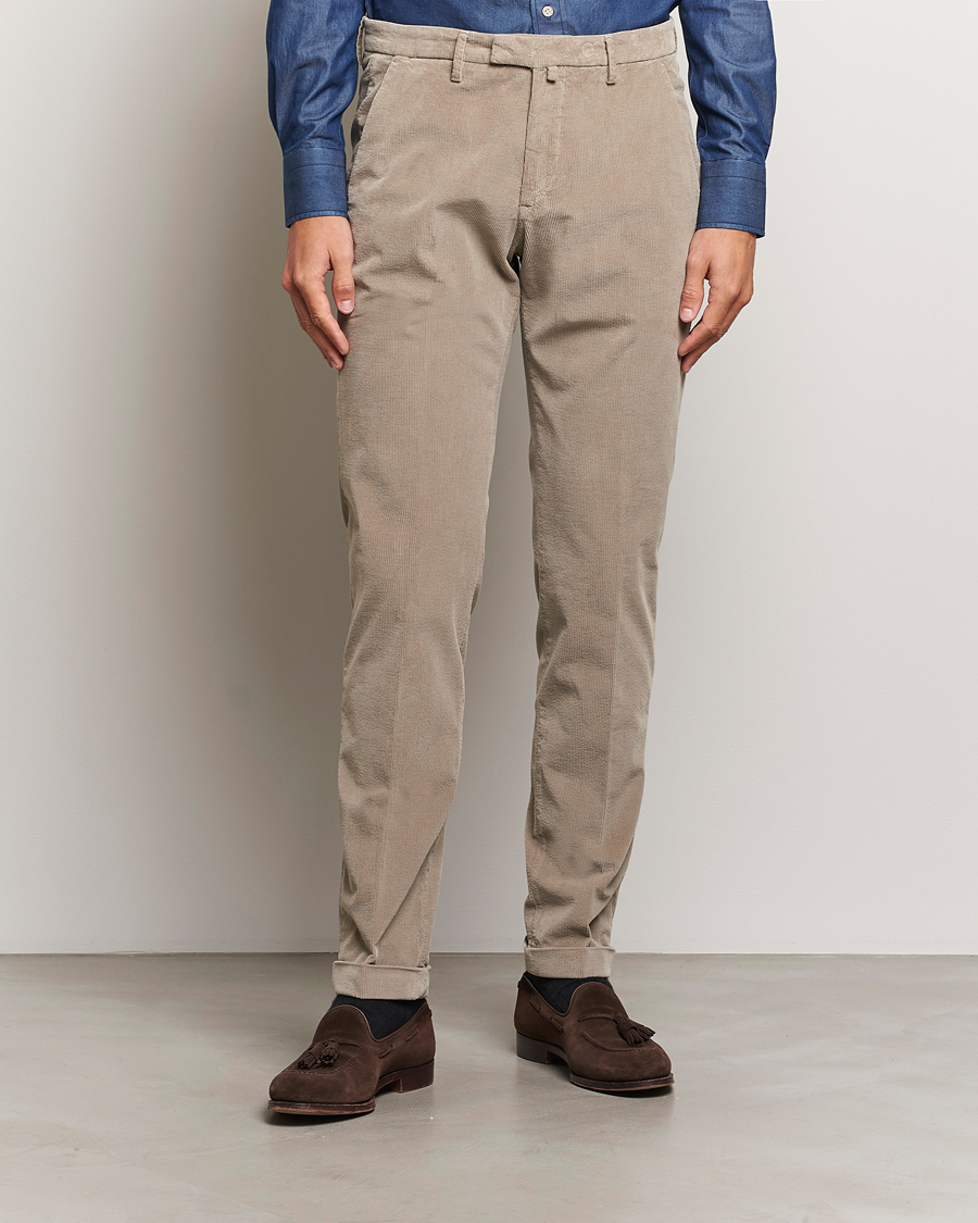 Hombres |  | Briglia 1949 | Slim Fit Corduroy Trousers Beige