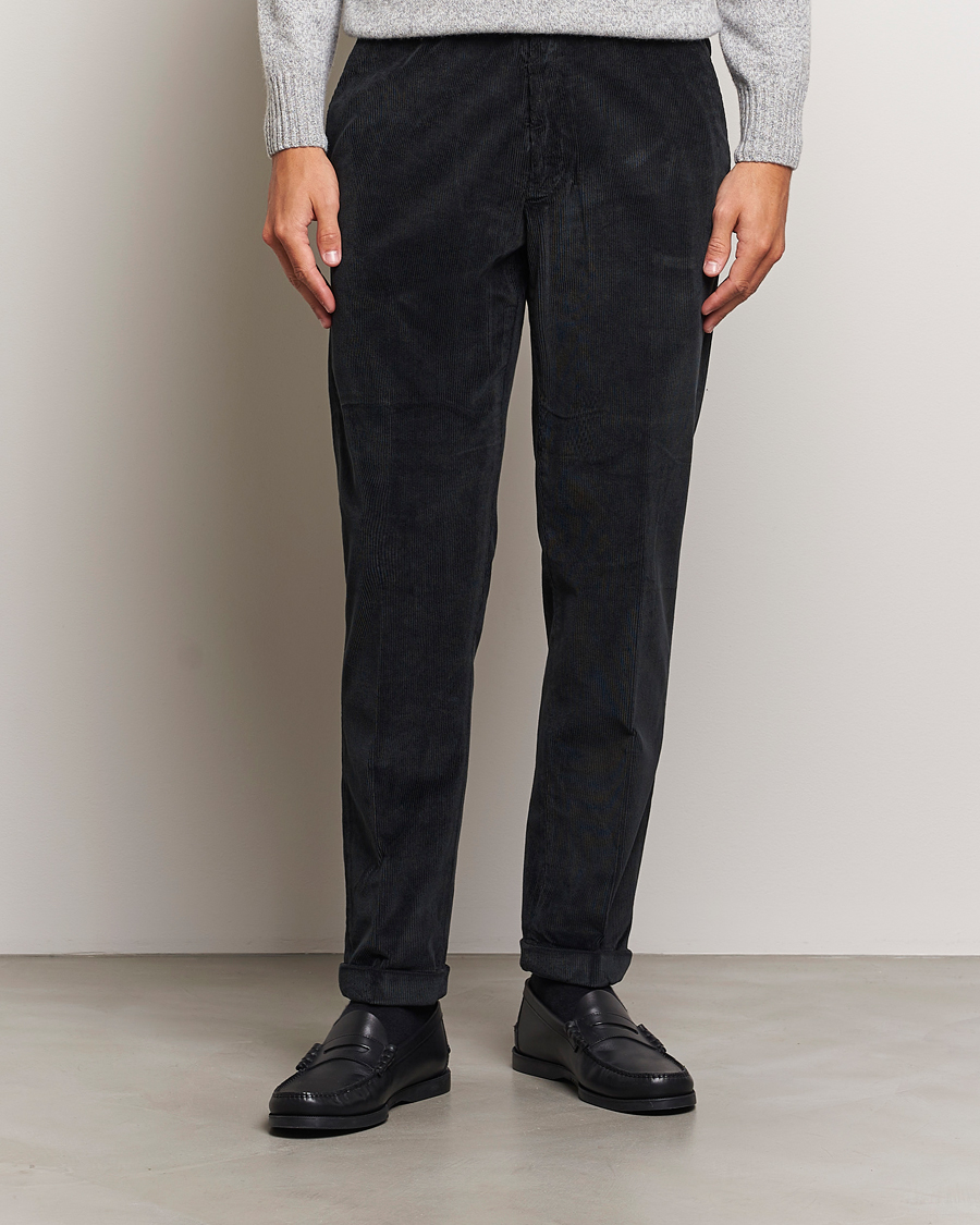 Hombres | Briglia 1949 | Briglia 1949 | Easy Fit Corduroy Trousers Black