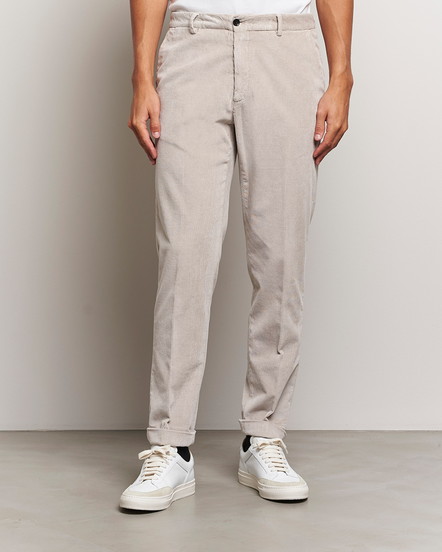 Hombres |  | Briglia 1949 | Easy Fit Corduroy Trousers Beige