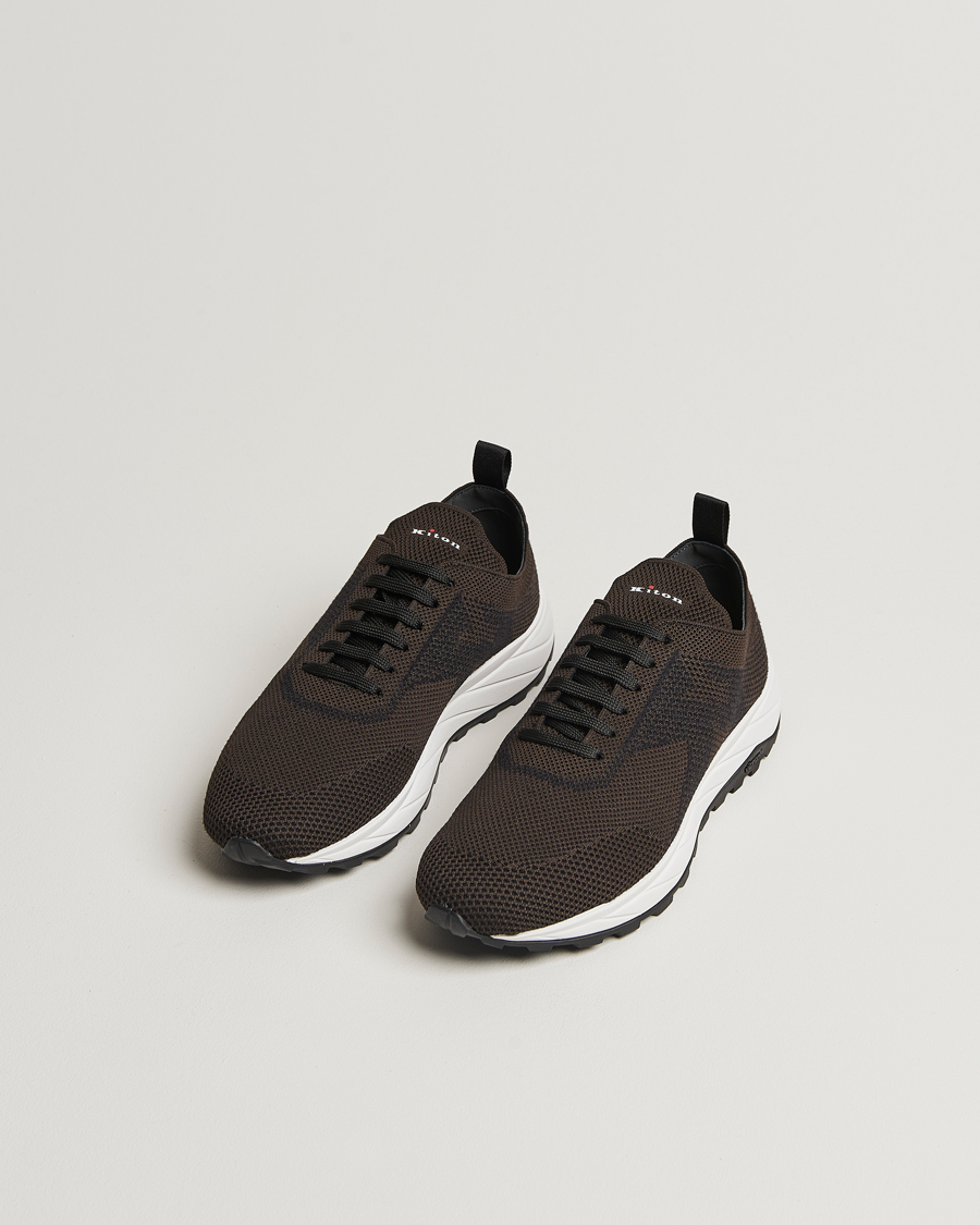 Hombres |  | Kiton | Running Sneakers Dark Brown