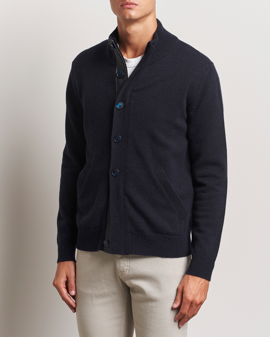 Hombres |  | Brioni | Cashmere Cardigan Jacket Navy