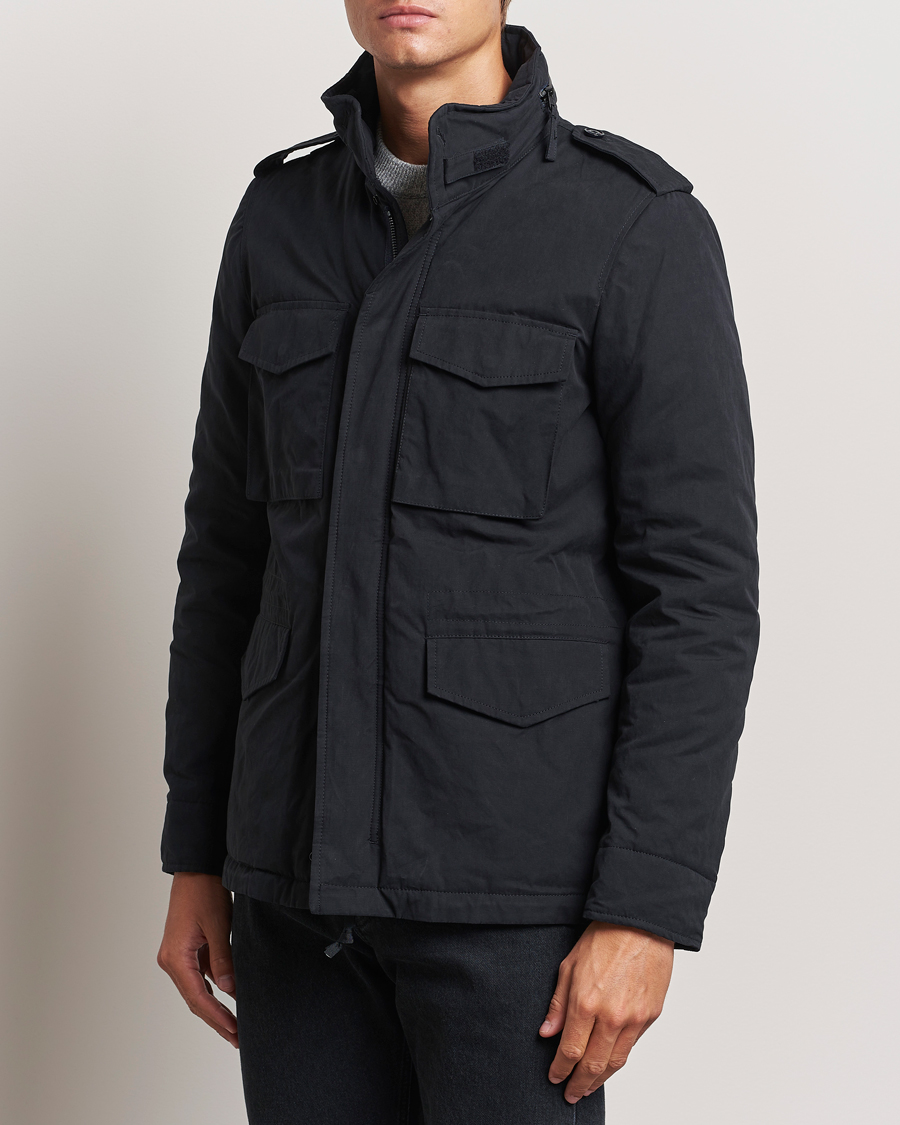 Hombres |  | Aspesi | Cotton Field Jacket Midnight