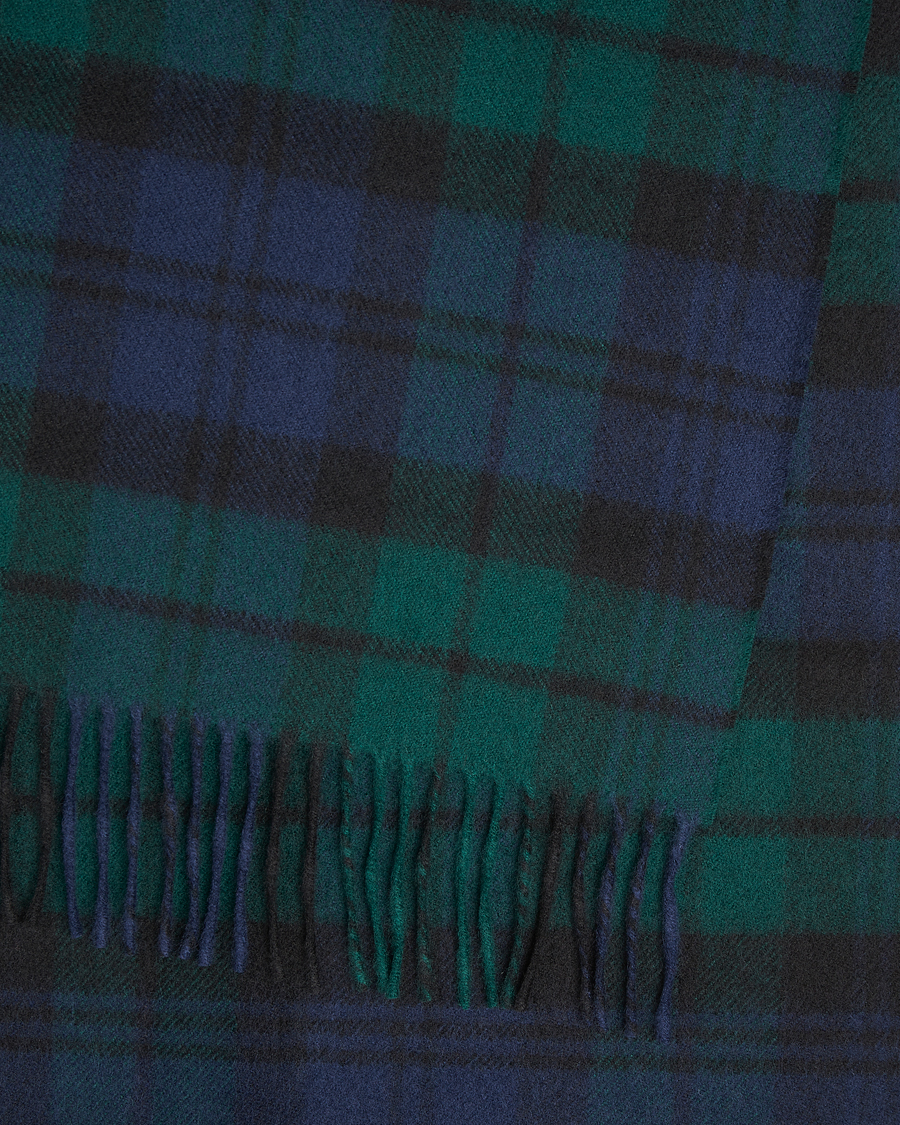 Hombres |  | Gloverall | Lambswool Scarf Blackwatch