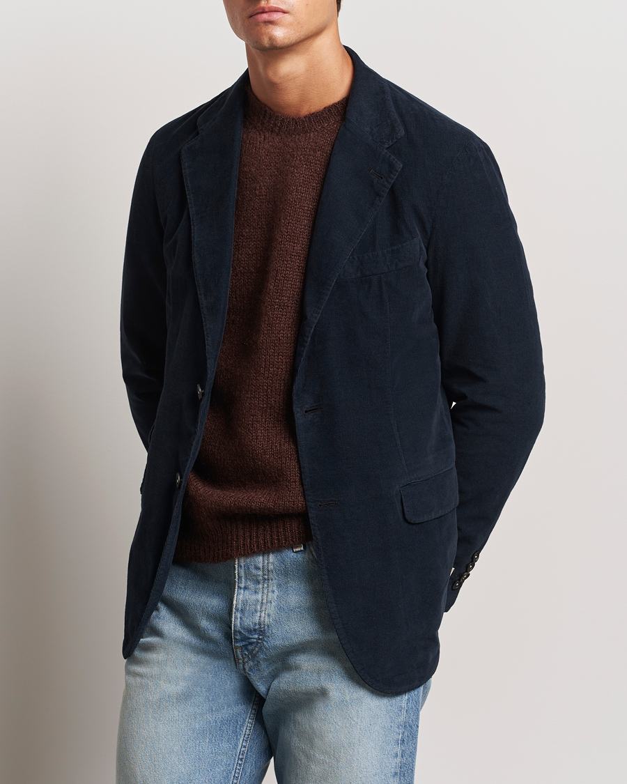 Hombres | Massimo Alba | Massimo Alba | Baby Corduroy Blazer Navy